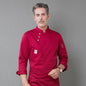 Fire-Resistant Chef Jacket – Professional Kitchen Workwear | 4 Colors, M–4XL