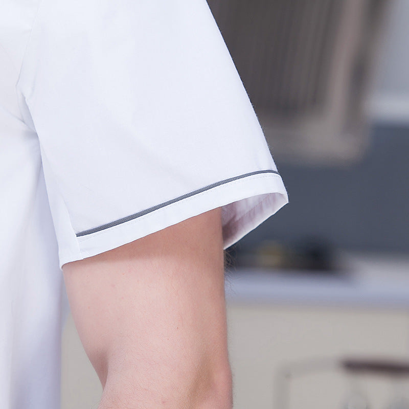 Chef Apron & Short Sleeve Top Set – Moisture-Wicking Unisex Kitchen Uniform