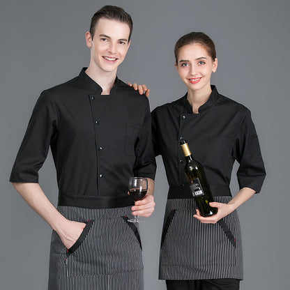 Breathable Short-Sleeve Chef Top – Moisture-Wicking Kitchen Uniform for Summer