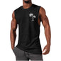 Men's Coconut Tree Embroidery Beach Tank Top – Summer Muscle Workout Shirt
