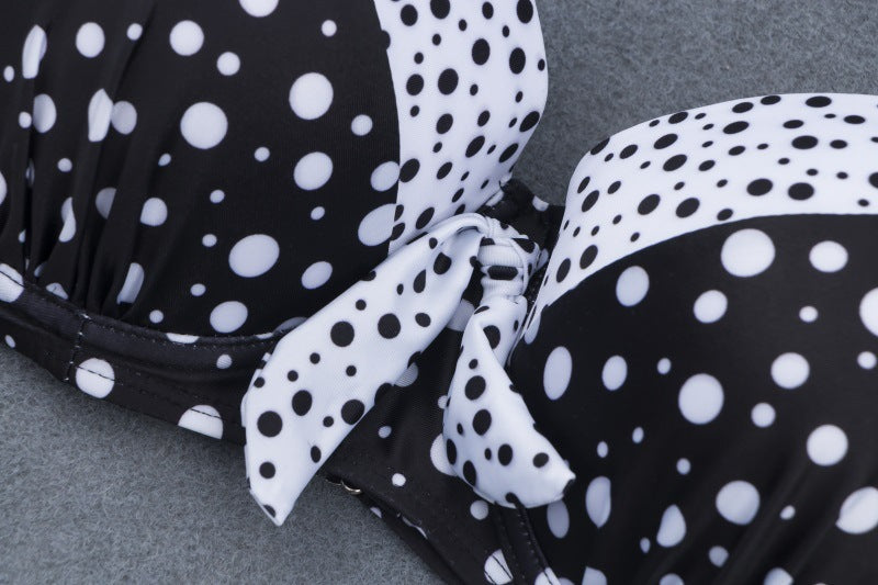 Retro Polka Dot Plus Size Bikini