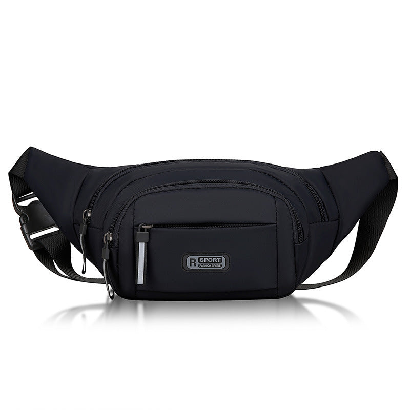 Men's Waterproof Nylon Waist Bag – Crossbody Fanny Pack, 4 Colors