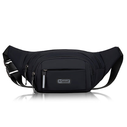 Men's Waterproof Nylon Waist Bag – Crossbody Fanny Pack, 4 Colors