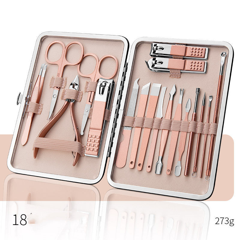 Stainless Steel Nail Care & Manicure Set — 7 to 20 Pieces
