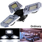 Three-Head LED Garage Light – 60W/80W/100W, E26/E27, IP65 Waterproof with Light Sensor
