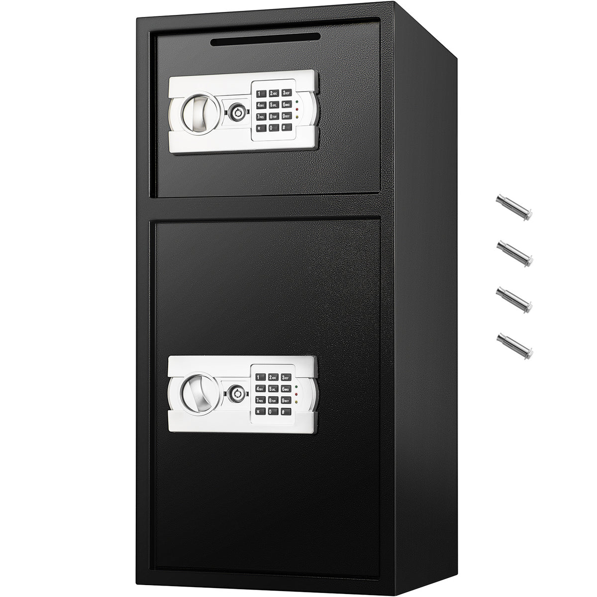 VEVOR 2.6 Cu Ft Double Door Security Safe – Digital Lock, Black
