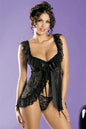 Women's Rose Lace Lingerie Slip Dress – Floral Sling Bodysuit, One Size