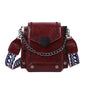 Women's PU Leather Crossbody Bag – Chain Strap Mini Messenger Purse