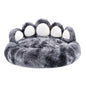 Bear Paw Shape Dog Bed – Cozy Plush Pet Bed for Small & Medium Dogs and Cats