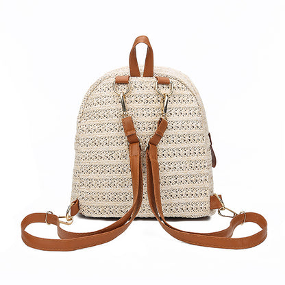 Straw Woven Backpack – Boho Chic Bag for Beach, Travel, Weddings & Everyday Use