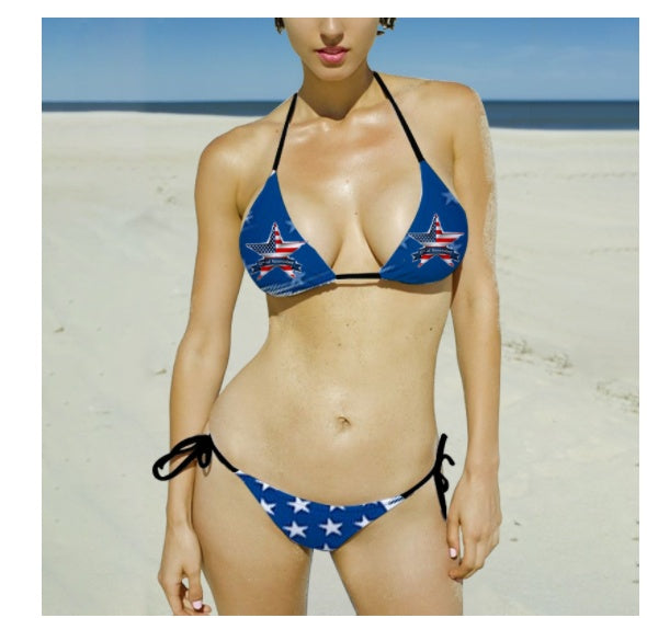 Women's Cartoon Print Bikini Set – Wireless, No Padding