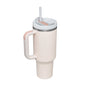 40 Oz Tumbler With Handle Straw Insulated, Stainless Steel Spill Proof Vacuum Coffee Cup Tumbler With Lid Tapered Mug Gifts Suitable For Car Gym Office Travel
