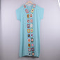 Hook Flower Stitching Irregular Slit Sun Protection Beach V-neck Dress