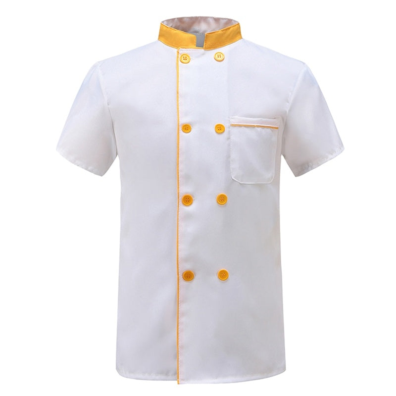 Unisex Short-Sleeve Chef Coat – Moisture-Wicking Summer Kitchen Uniform