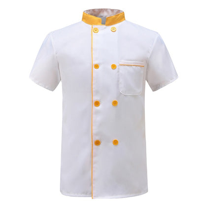 Unisex Short-Sleeve Chef Coat – Moisture-Wicking Summer Kitchen Uniform
