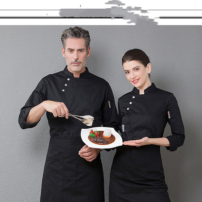 Fire-Resistant Chef Jacket – Professional Kitchen Workwear | 4 Colors, M–4XL