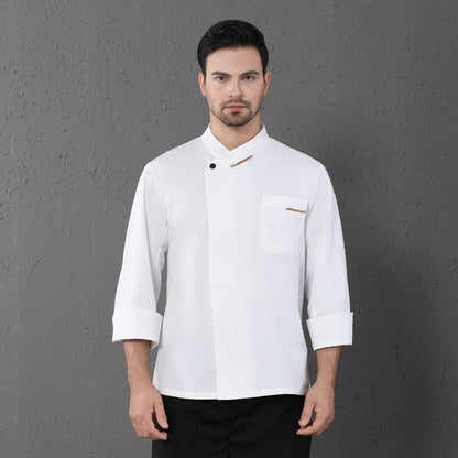 Men's & Women's Long-Sleeve Chef Coat – Restaurant & Catering Kitchen Uniform