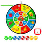 Kids' Safety Dart Board – Cartoon Animal, Fruit & Number Styles | Safe Foam Darts
