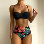 Women's Bikini Set – Spaghetti Strap Two-Piece Swimsuit with Underwire Support