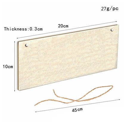 Wooden Garden Rules Sign – Decorative Poplar Wood Hanging Board for Home & Garden
