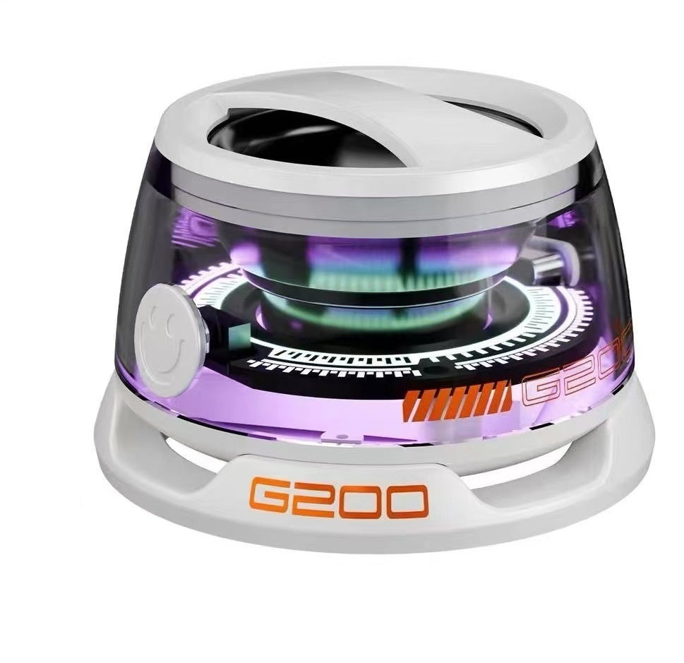 Portable Bluetooth Speaker with RGB Lighting – Magnetic Mini Speaker with Phone Stand, 7-Hour Battery