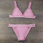 Women's Hand-Crochet Bikini Set | Knitted Two-Piece Swimwear