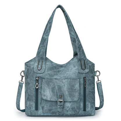 Large Capacity Crossbody Bag for Women – Retro PU Shoulder Purse