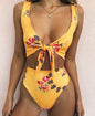 Knotted Bikini Set | Floral Beachwear for Women