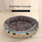 Cat & Dog Nest Bed — All-Season, 14 Prints, Sizes S–XXL