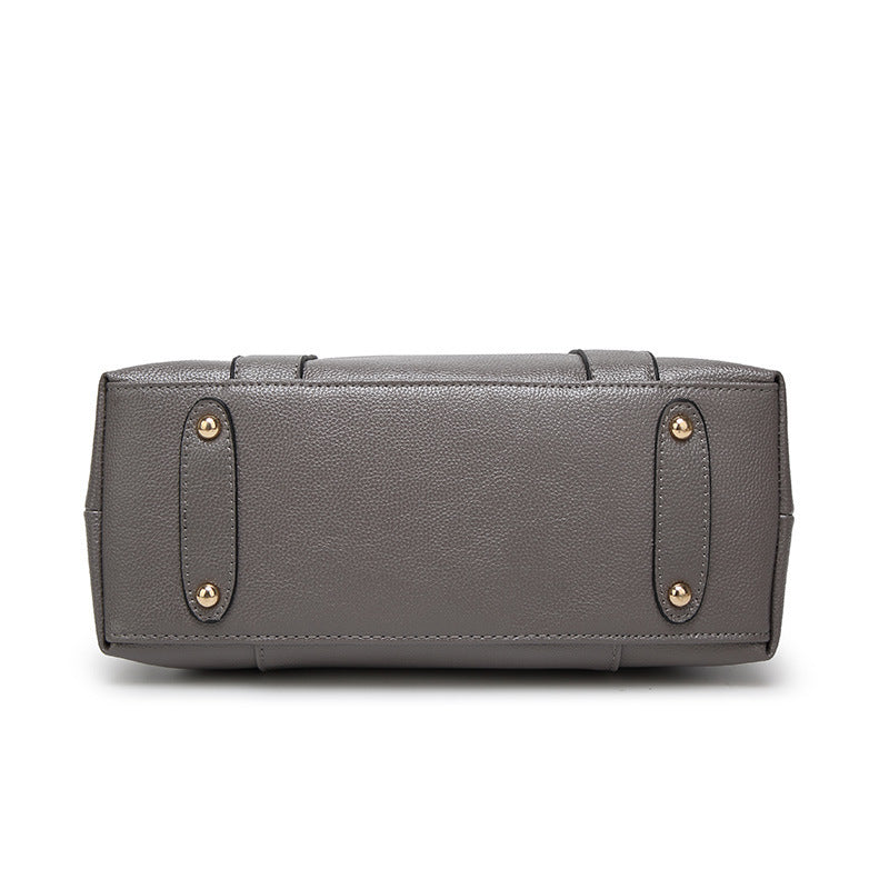 Women's Pebbled Satchel Handbag – Vegan-Friendly Imitation Leather Shoulder Bag with Crossbody Strap