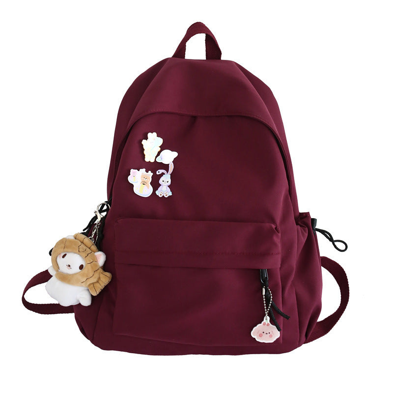 Large Nylon Backpack for Women – 20-35L College School Bag