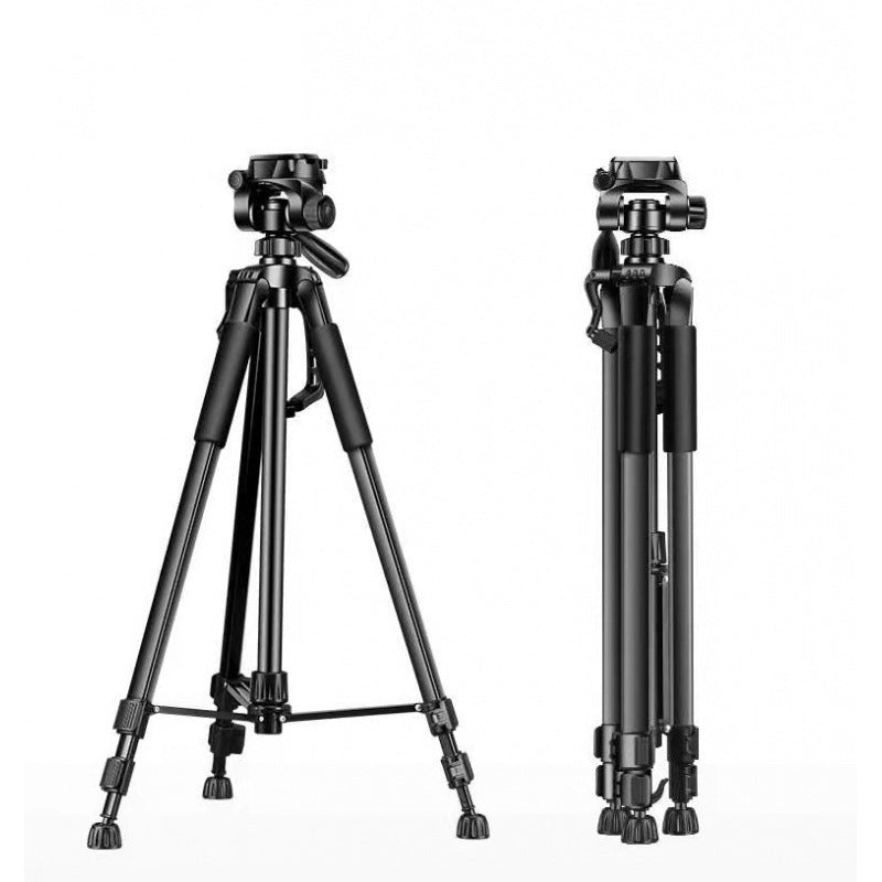 Portable Camera Tripod – 3D Pan-Tilt Head, Aluminum, 4.4–11 lb Capacity, Carrying Bag