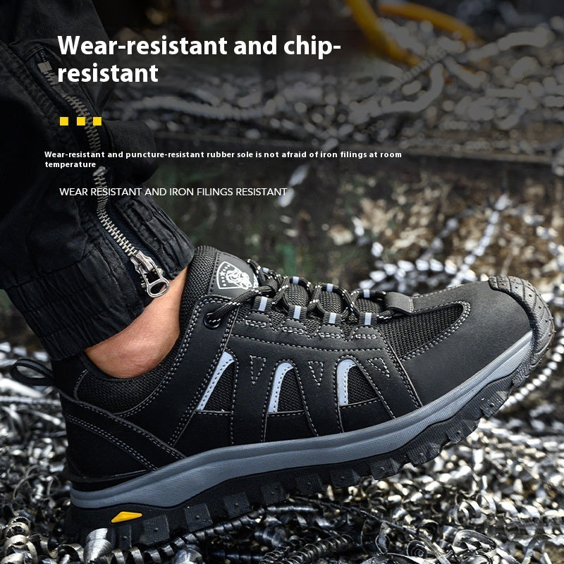 Men's Lightweight Safety Shoes – Anti-Puncture, Breathable, US 4.5–13