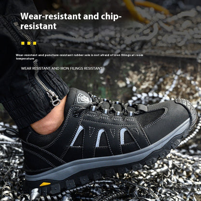 Men's Lightweight Safety Shoes – Anti-Puncture, Breathable, US 4.5–13