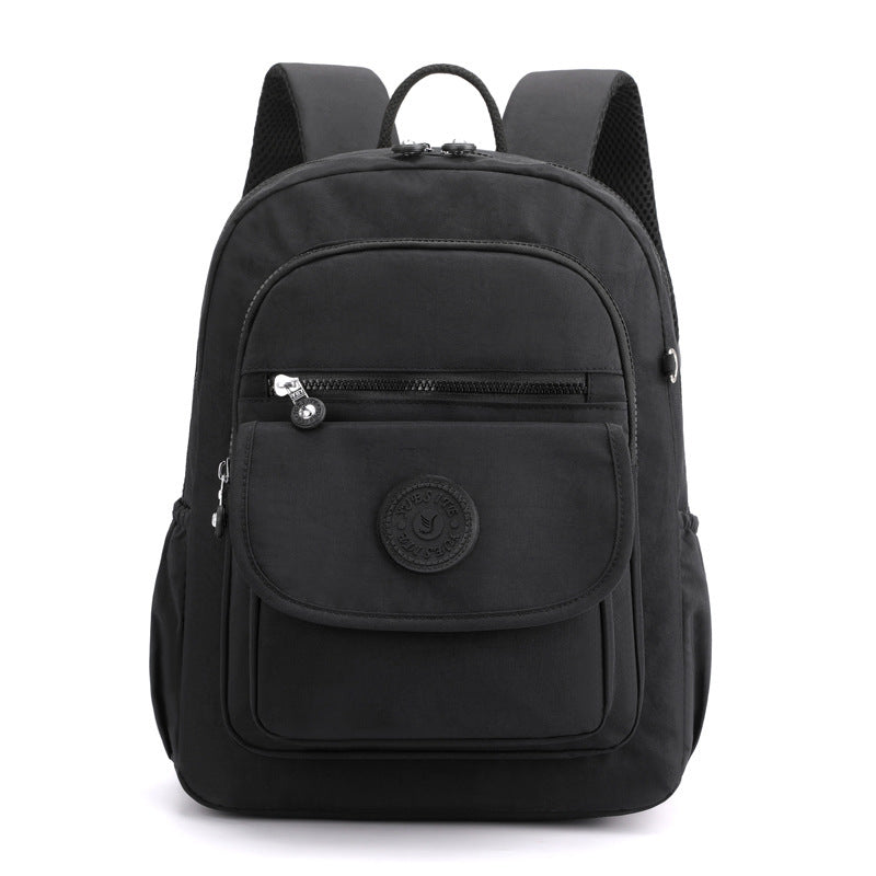 Women's Waterproof Nylon Backpack – 20-35L Large Capacity School & Daily Bag