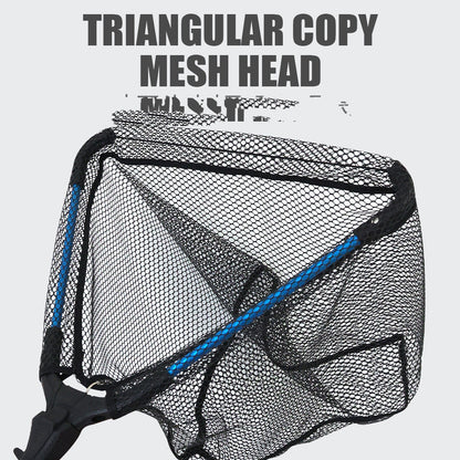 Aluminum Alloy Folding Fishing Net – Retractable Triangle Landing Net for Lure Fishing
