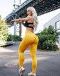 Yoga Pants with  Pockets Fitness Sports Elastic Skinny Pants