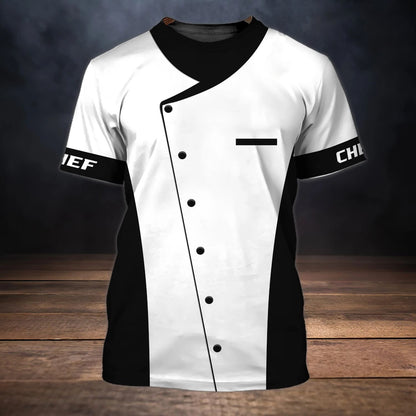 Men’s Chef Graphic T-Shirt – Quick-Dry Breathable Kitchen & Casual Tee