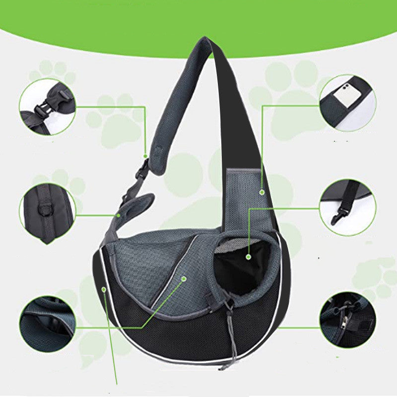Breathable Pet Carrier Bag — Oxford, 5 Colors, S & M