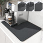 Coffee Bar Mat – Super Absorbent PU Leather Countertop Drying Mat for Kitchen