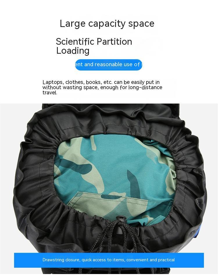 Water-Repellent Nylon Hiking Backpack – Lightweight Soft-Frame Outdoor Pack