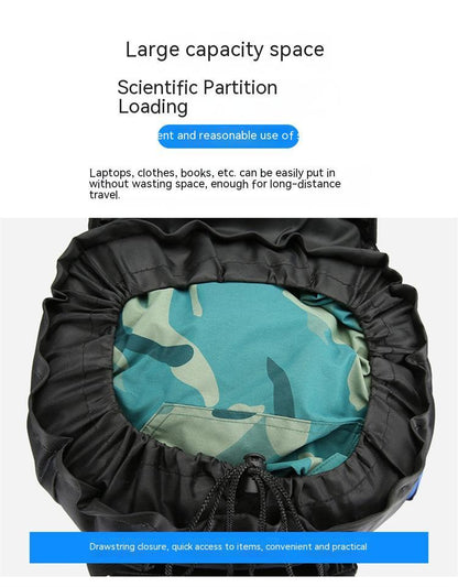 Water-Repellent Nylon Hiking Backpack – Lightweight Soft-Frame Outdoor Pack