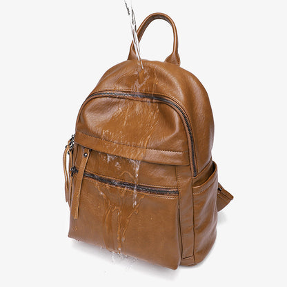 Women's Soft PU Leather Backpack – Korean Bubble Pattern Style