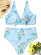 Knotted Bikini Set | Floral Beachwear for Women