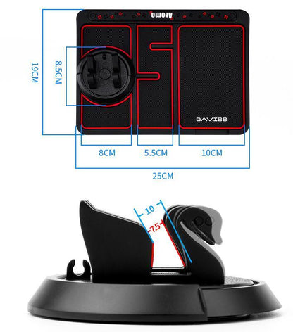 Non-Slip Car Phone Pad 4-in-1 Car Parking Number Card Anti-Slip Mat Auto Phone Holder Sticky Anti Slide Dash Phone Mount