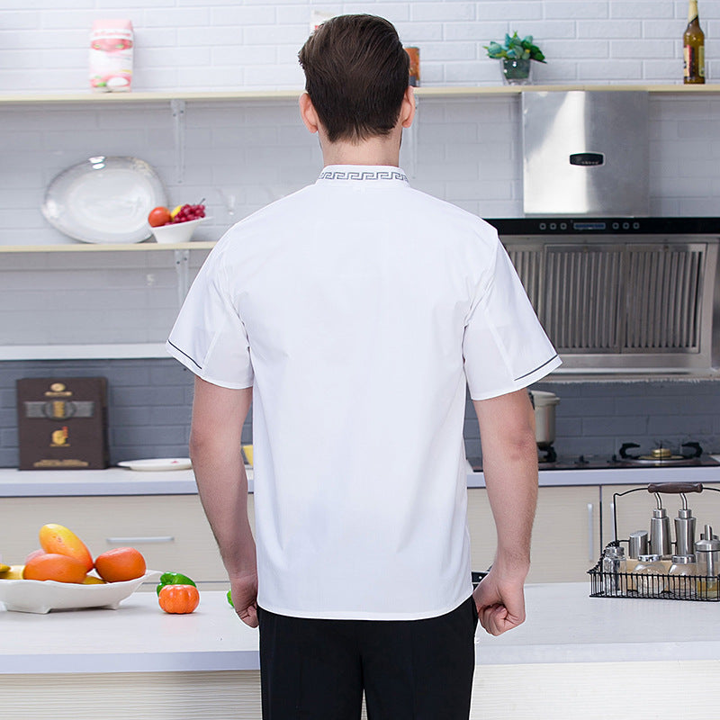 Chef Apron & Short Sleeve Top Set – Moisture-Wicking Unisex Kitchen Uniform