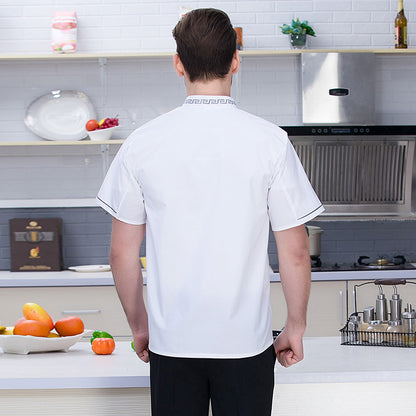 Chef Apron & Short Sleeve Top Set – Moisture-Wicking Unisex Kitchen Uniform