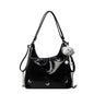 Women's Small Butterfly Hobo Bag – Vegan-Friendly Imitation Leather Shoulder Purse with Chain & Cloud Charm
