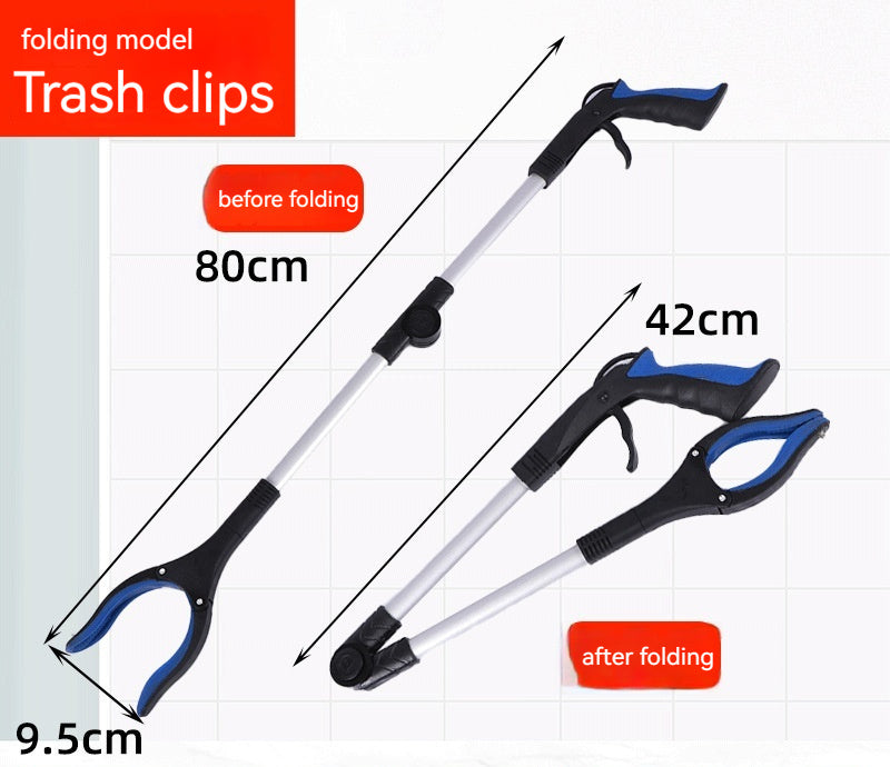 Foldable Grabber Reacher Tool with Magnetic Tip – Aluminum Alloy Pick-Up Claw for Trash, Litter & More