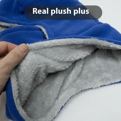 Winter Fleece Hooded Balaclava – Windproof Thermal Face Mask & Neck Scarf Hood